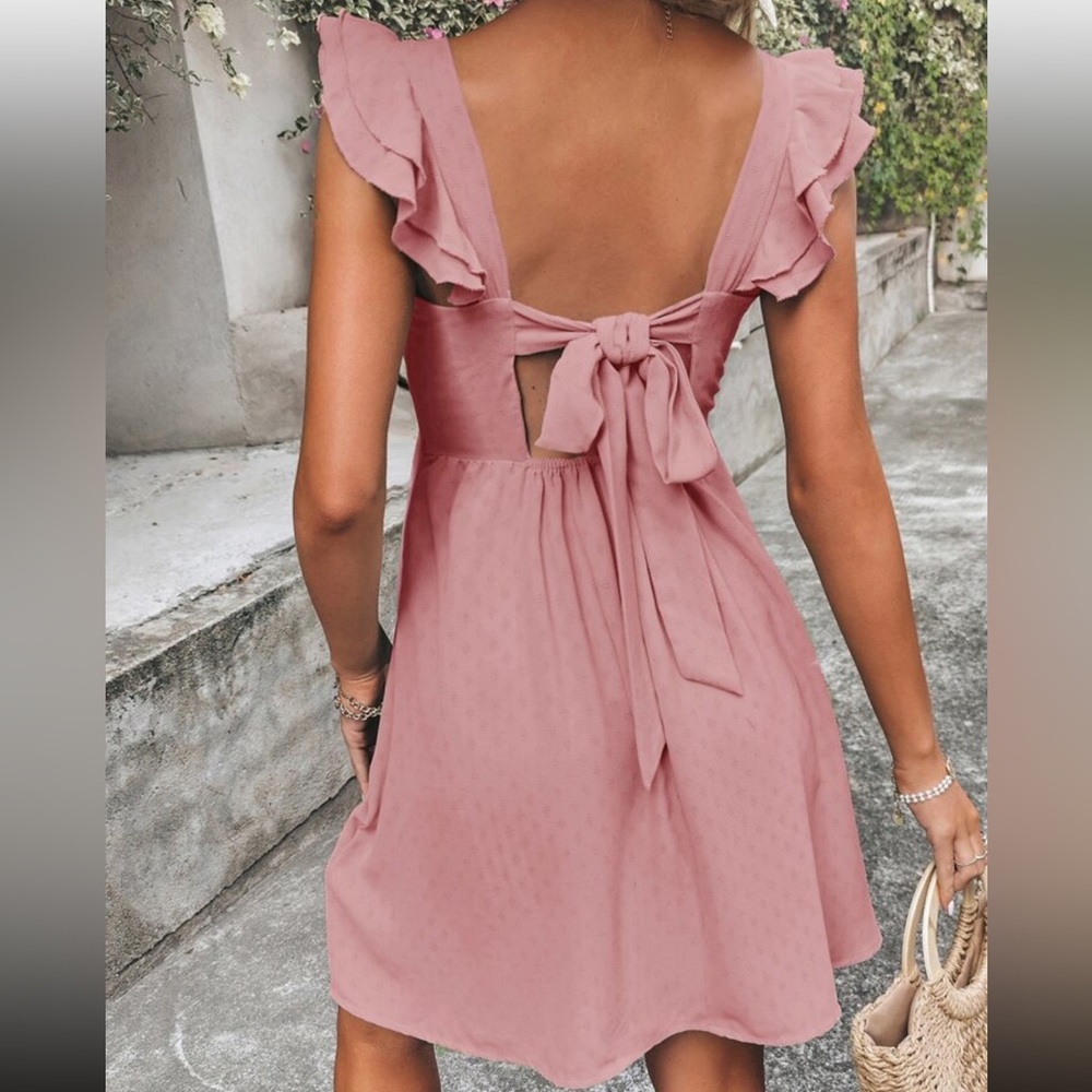 Pink Spring Dress - Picture 2 of 3